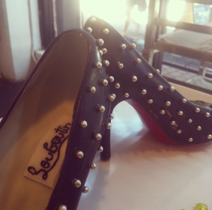Custom Louboutin Chocolate Shoes